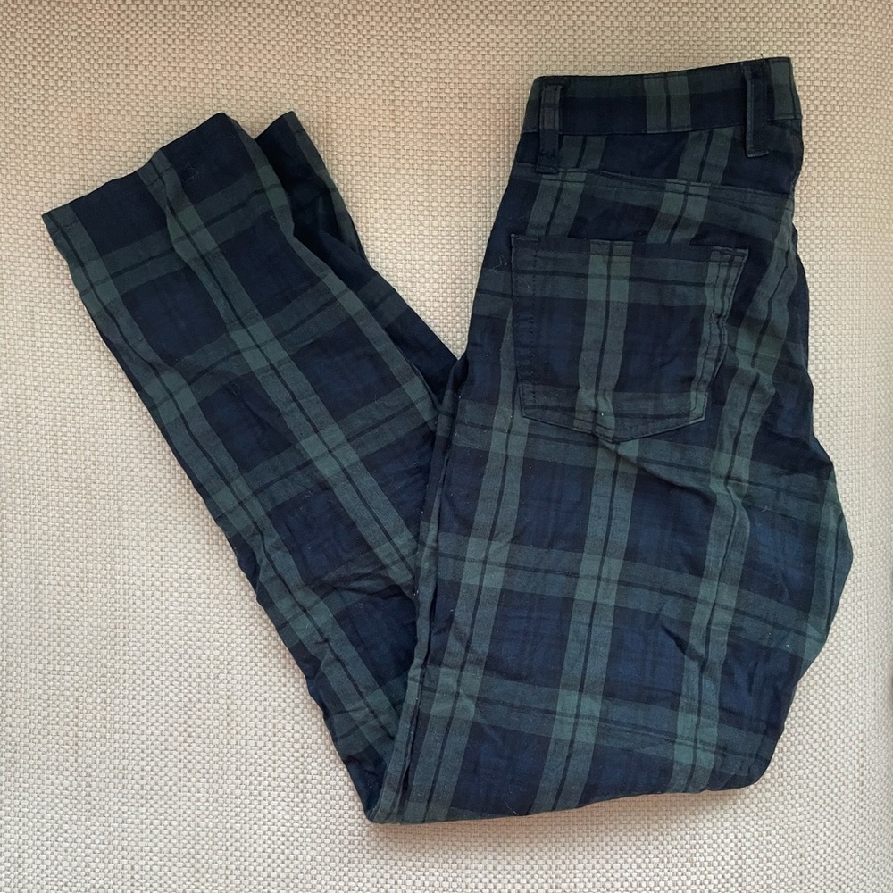 Brandy Melville/John Galt green plaid pants